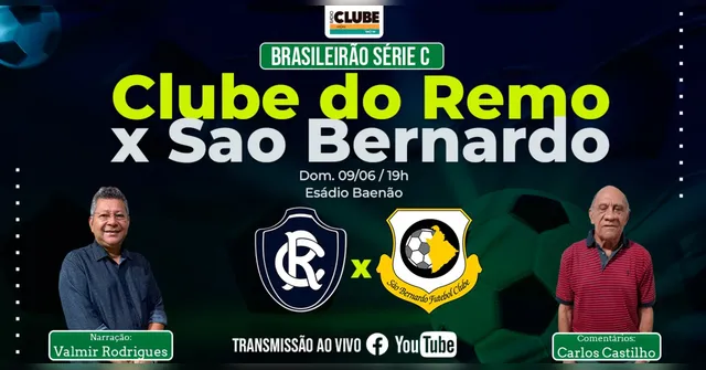 Imagem ilustrativa da notícia Ouça Clube do Remo X São Bernardo pela Série C