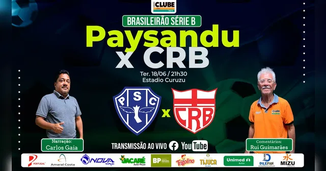 Imagem ilustrativa da notícia Tem Jogo na Clube e no DOL: ouça Paysandu x CRB