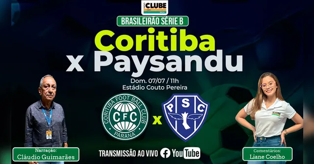 Imagem ilustrativa da notícia Tem Jogo no DOL: acompanhe ao vivo Coritiba X Paysandu