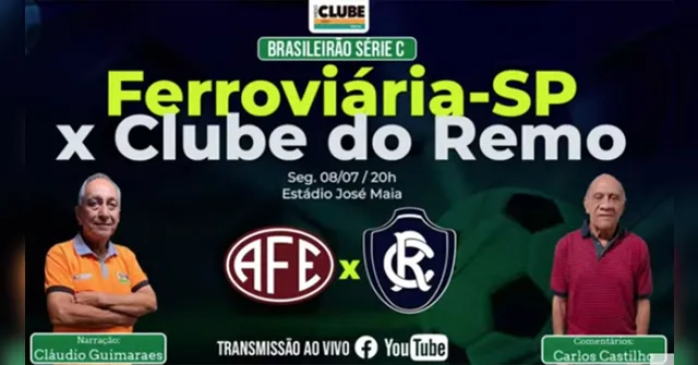 Imagem ilustrativa da notícia Tem Jogo no DOL! ouça aqui Ferroviária X Clube do Remo