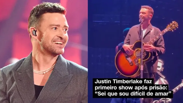 Imagem ilustrativa da notícia Justin Timberlake faz piada sobre prisão por dirigir bêbado