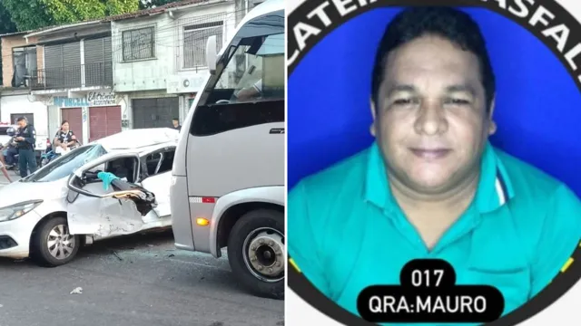 Imagem ilustrativa da notícia Motorista de app morre em colisão com ônibus em Belém
