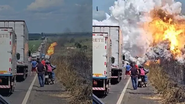 Imagem ilustrativa da notícia Explosão de caminhão-tanque deixa feridos em BR no Pará