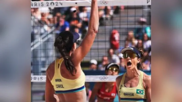 Imagem ilustrativa da notícia Brasil vence Holanda e se classifica em 1º no vôlei de praia