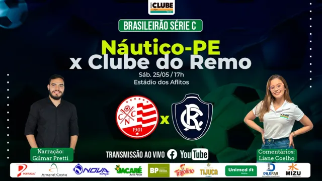 Imagem ilustrativa da notícia Tem Jogo no DOL: ouça Náutico X Clube do Remo