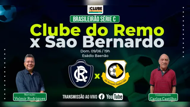 Imagem ilustrativa da notícia Ouça Clube do Remo X São Bernardo pela Série C