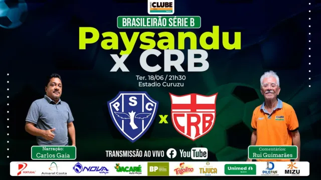 Imagem ilustrativa da notícia Tem Jogo na Clube e no DOL: ouça Paysandu x CRB