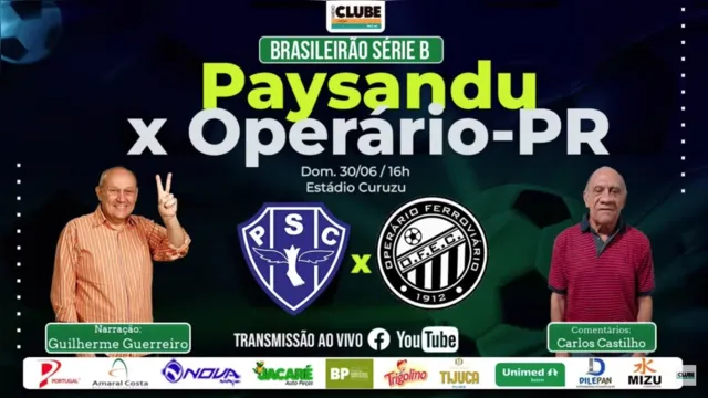 Imagem ilustrativa da notícia Tem Jogo na Clube e no DOL: ouça Paysandu x Operário-PR