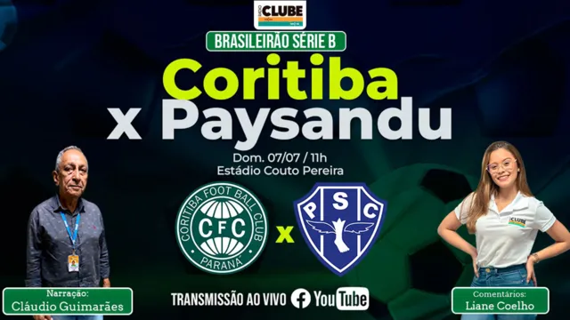 Imagem ilustrativa da notícia Tem Jogo no DOL: acompanhe ao vivo Coritiba X Paysandu