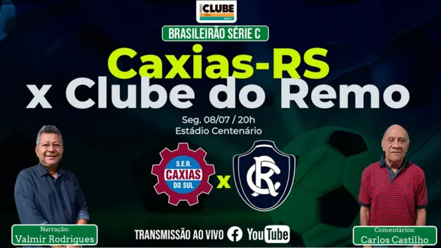 Imagem ilustrativa da notícia Fim de jogo: Caxias 2 X 4 Clube do Remo. Ouça como foi