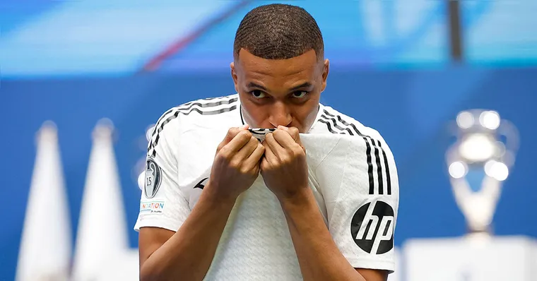 Imagem ilustrativa da notícia Veja como foi a apresentação de Kylian Mbappé no Real Madrid