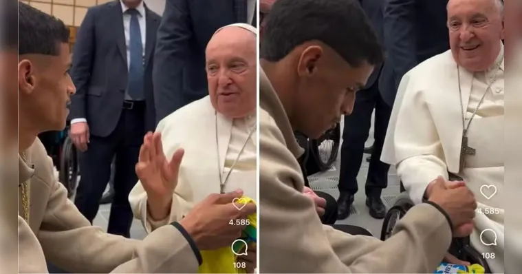 Imagem ilustrativa da notícia Além de Porchat e Cacau, brasileiros já encontraram o Papa