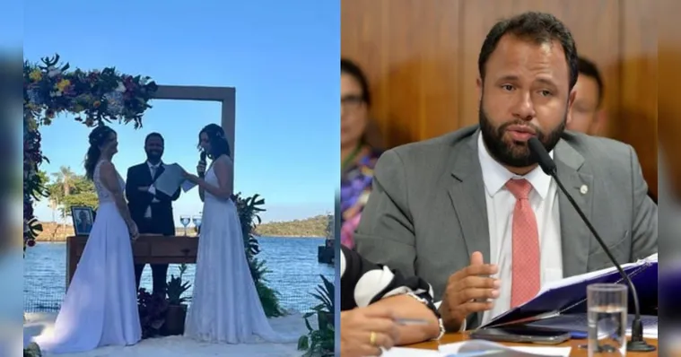 Imagem ilustrativa da notícia Deputado celebra casamento de duas mulheres em Brasília