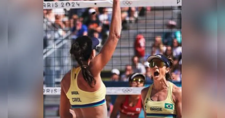 Imagem ilustrativa da notícia Brasil vence Holanda e se classifica em 1º no vôlei de praia