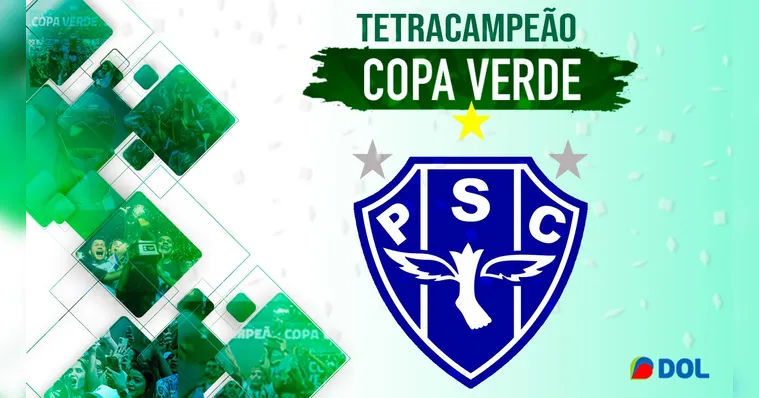 Imagem ilustrativa da notícia Paysandu goleia o Vila Nova e é tetracampeão da Copa Verde