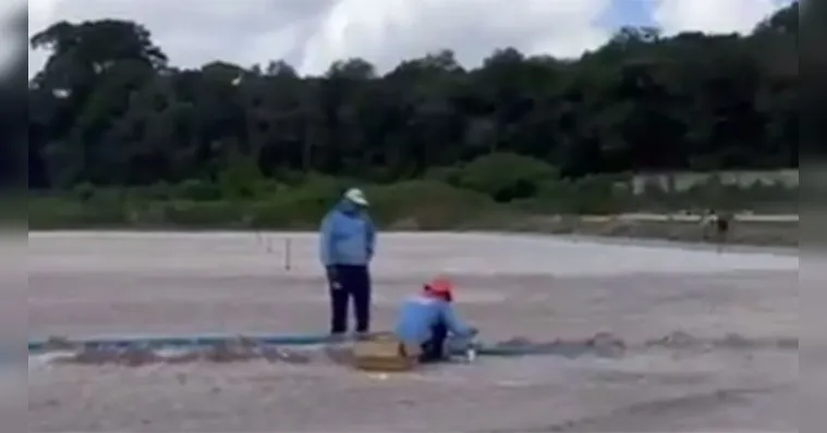 Imagem ilustrativa da notícia Vídeo: Paysandu intensifica obras no 2º campo do CT