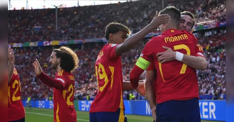 Imagem ilustrativa da notícia Espanha brilha na estreia da Euro e vence fácil a Croácia