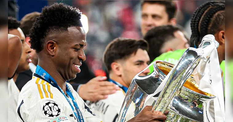 Imagem ilustrativa da notícia Gol na final da Champions aproxima Vini Jr da Bola de Ouro