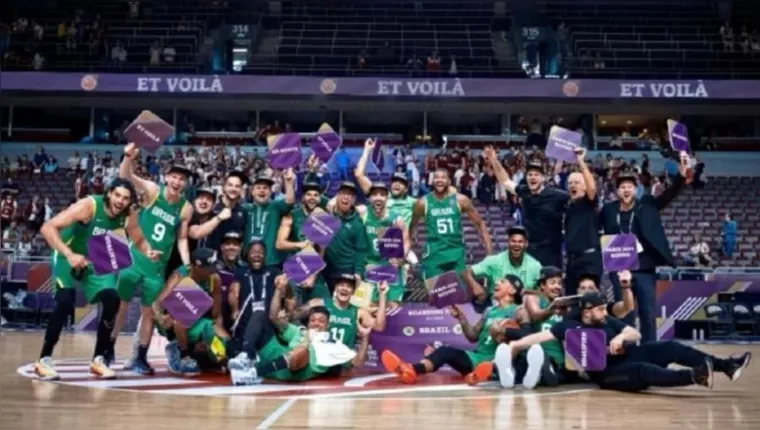 Imagem ilustrativa da notícia Brasil vence a Letônia no basquete e garante vaga em Paris