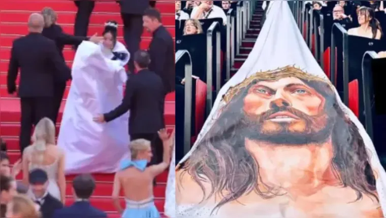 Imagem ilustrativa da notícia Vídeo: atriz é impedida de exibir rosto de Jesus em Cannes