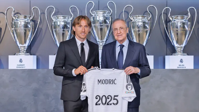 Imagem ilustrativa da notícia Aos 38 anos, Modrić renova com o Real Madrid até 2025