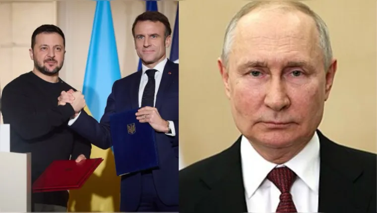 Imagem ilustrativa da notícia Macron morde isca nuclear de Putin e testa novo míssil