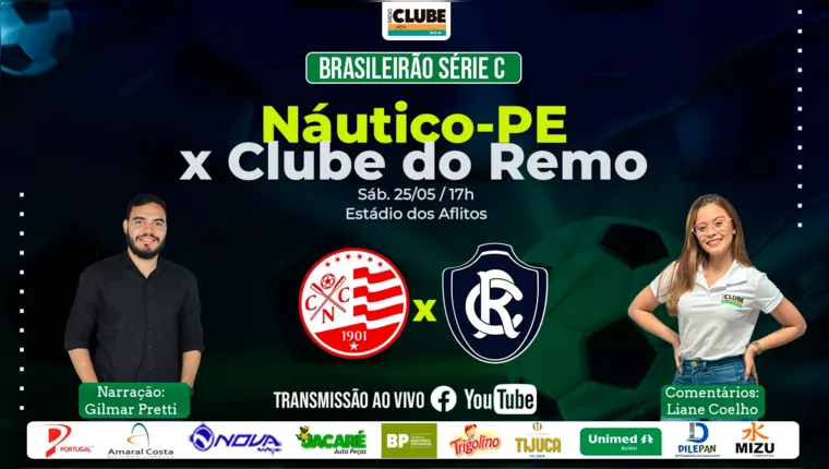 Imagem ilustrativa da notícia Tem Jogo no DOL: ouça Náutico X Clube do Remo