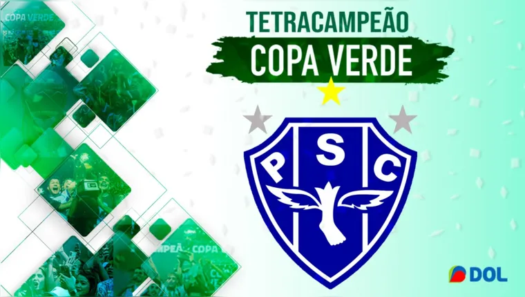 Imagem ilustrativa da notícia Paysandu goleia o Vila Nova e é tetracampeão da Copa Verde