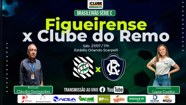 Imagem ilustrativa da notícia Tem Jogo na Clube e no DOL: ouça Figueirense x Remo