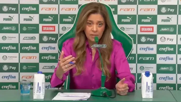 Imagem ilustrativa da notícia Leila Pereira revela desejo de que Dudu deixe o Palmeiras