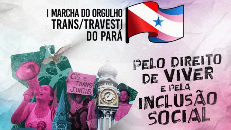 Imagem ilustrativa da notícia Primeira Marcha do Orgulho Trans do Pará será domingo (30)