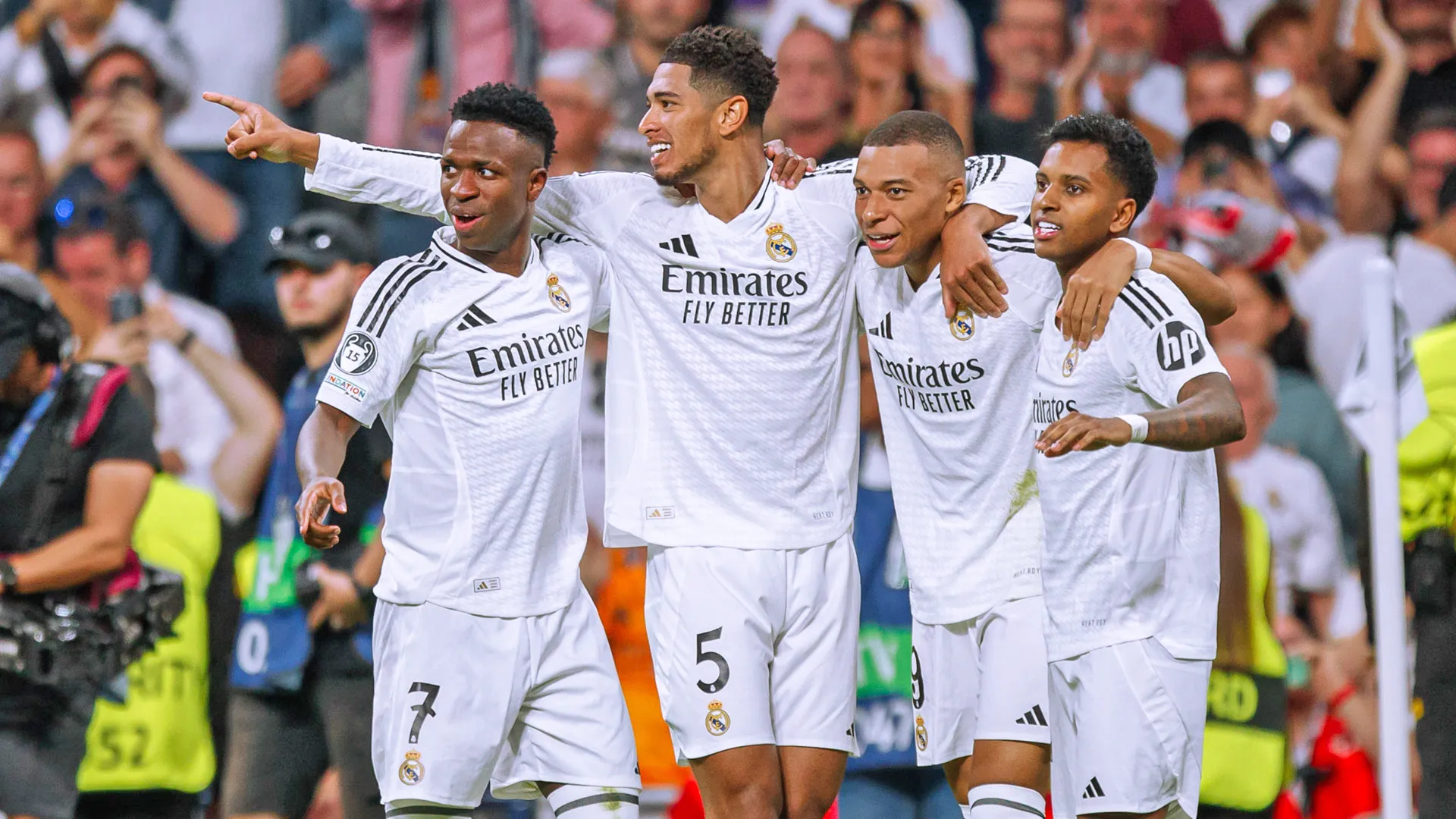 Vini, Bellingham, Mbappé e Rodrygo querem dar mais uma Champions para o Real Madrid