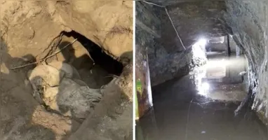 Túnel estava sendo escavado por detentos.