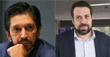 Ricardo Nunes e Guilherme Boulos terminaram empatados no primeiro turno.
