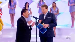 Apresentador participou do "Exame de Calouros" no Programa Silvio Santos