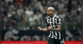 Deyverson vibra e comemora. O Galo vai disputar a semifinal da Libertadores