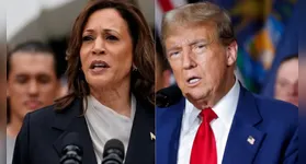 Kamala Harris e Donald Trump e