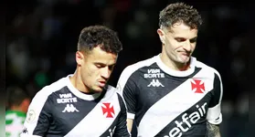 Coutinho e Vasco com cara de poucos amigos