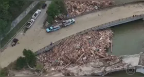 Destruição causada pelo furacão Helene.