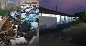 Montanha de lixo próximo a escola Clodomir de Lima Begot, em Ananindeua.