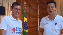 Helder Barbalho cai na risada ao assistir sua imitação