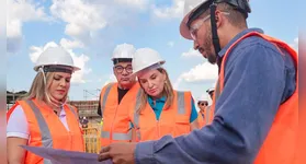 Vice-governadora, Hana Ghassan, visita obras da UsiPaz de Tucuruí