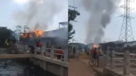 Incêndio na passagem Comissário deixou várias casas