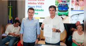 Ministro Jader Filho e o governador Helder Barbalho anunciam o investimento