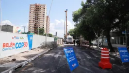 As obras da Nova Tamandaré interditam trânsito no local