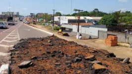 Marginal da rodovia BR-230 à altura das obras da nova ponte começam a passar por mudanças em Marabá