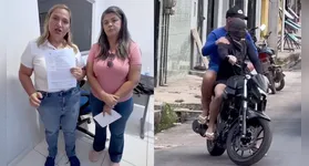 Em um vídeo publicado no Instagram, a prefeita de Abaetetuba, Francineti Carvalho, e a secretária de obras, foram alvo de ameaças por dois homens em uma moto.