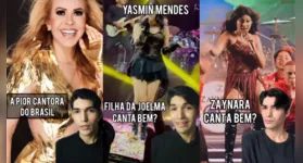 Ele falou sobre Joelma, Yasmin Mendes e Zaynara em diferentes vídeos