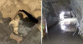 Túnel estava sendo escavado por detentos.