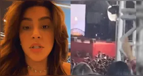 A cantora se apresentava no Rodeio de Marília quando os disparos começaram e ela precisou sair correndo de cima do palco.